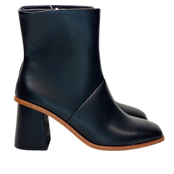 NWT Time and Tru Women's Square Toe Sz 8 Dress Boots WMTT42fM018l Booties Black - Picture 6 of 12